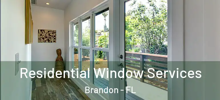 Residential Window Services Brandon - FL