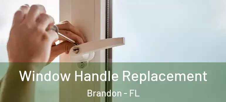 Window Handle Replacement Brandon - FL